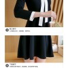 TE8701XBFS Korean fashion empire waist slim Hepburn black dress