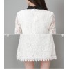 TE8705XBFS Debutant elegant trumpet sleeve lacing bowknot hollow out lace dress