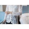 TE8708XBFS Sexy transparent lace sunscreen cardigan