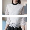 TE8710XBFS New style lace splicing fake two pieces dress