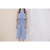 TE1586GJWL Casual denim loose lacing waist pants