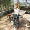 TE1721YJWL Lace splicing long skirt with lace backless vest and tube top