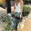 TE1721YJWL Lace splicing long skirt with lace backless vest and tube top