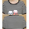 TE1771JXMM Summer stripes cartoon print maternity t-shirt dress