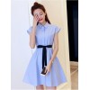 TE5026XBFS Fresh bowknot slim waist A-line dress