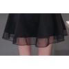 TE5029XBFS Summer fashion agaric edge short sleeve chiffon tops with skirt