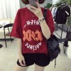 TE521XGM Student pullover cartoon print short sleeve loose t-shirt