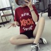 TE521XGM Student pullover cartoon print short sleeve loose t-shirt