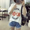 TE521XGM Student pullover cartoon print short sleeve loose t-shirt