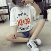 TE521XGM Student pullover cartoon print short sleeve loose t-shirt