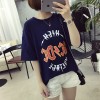 TE521XGM Student pullover cartoon print short sleeve loose t-shirt