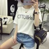 TE536XGM Harajuku style student letters print short sleeve t-shirt