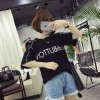 TE536XGM Harajuku style student letters print short sleeve t-shirt