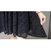 TE9507WMSS Korean fashion slim temperament lace cheongsam dress