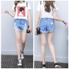 TE2020AYY Summer joker tassel edge slim denim shorts