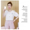 TE5919DSJ Summer loose embroidery chiffon shirt