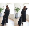 TE6552YZS Large size slit hem loose casual maxi dress