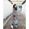 TE6554YZS Spring fashion long sleeve slit maxi dress