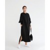 TE6554YZS Spring fashion long sleeve slit maxi dress