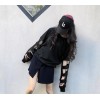 TE6559YZS Street fashion holes long sleeve loose t-shirt