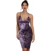 TE810HRCL Euramerica fashion hot sale sexy velvet backless gallus dress