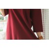 TE1563GJWL Korean fashion loose fashion irregular flouncing hem long t-shirt dress