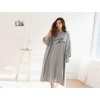 TE1565GJWL Plus size print pure color long cotton dress