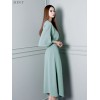 TE1685GJWL Spring fashion batwing sleeve tops with irregular skirt