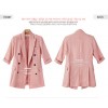TE0829DN Europe fashion casual slim double-breasted jacket