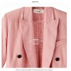 TE0829DN Europe fashion casual slim double-breasted jacket
