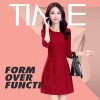 TE1062AKFS OL simple round neck temperament lace fashion dress