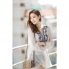 TE1394GJ Japanese fashion casual v-neck embroidery long shirt