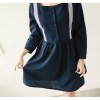 TE1414GJWL Japanese fashion sweet stripes splicing casual dress