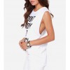 TE1810REWL New style joker letters print sleeveless vest t-shirt