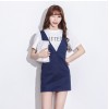 TE2104HM Korean style bowknot two way wear suspender dress