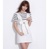 TE2104HM Korean style bowknot two way wear suspender dress