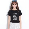 TE2109HM Letter print short sleeve cotton t-shirt