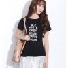 TE2109HM Letter print short sleeve cotton t-shirt