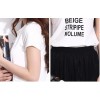 TE2109HM Letter print short sleeve cotton t-shirt