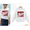 TE2313XYD Europe fashion personality sequins long sleeve sweatshirt