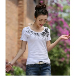 TE3120WSSP Summer fashion simple print short sleeve T-shirt