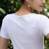 TE3120WSSP Summer fashion simple print short sleeve T-shirt