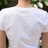 TE3122WSSP Fashion embroidery beauty slim short sleeve T-shirt