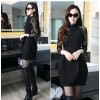 TE3201MY Autumn lace long sleeve slim waist dress