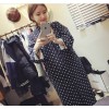 TE3207MY Autumn Korean fashion dot thicken chiffon long sleeve shirt