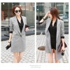 TE3920MY Korean fashion casual slim one button long jacket
