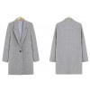 TE3920MY Korean fashion casual slim one button long jacket