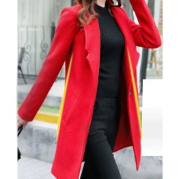 TE3925MY Korean fashion cocoon model trendy woolen coat