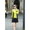 TE5249HM Color matching temperament long sleeve dress