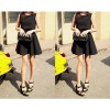 TE5262HM Lace splicing temperament fake two piece sleeveless dress